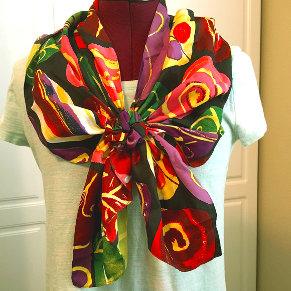 EASY NO TIE SELF CLOSING FASHION SCARF - Picture 1 of 6